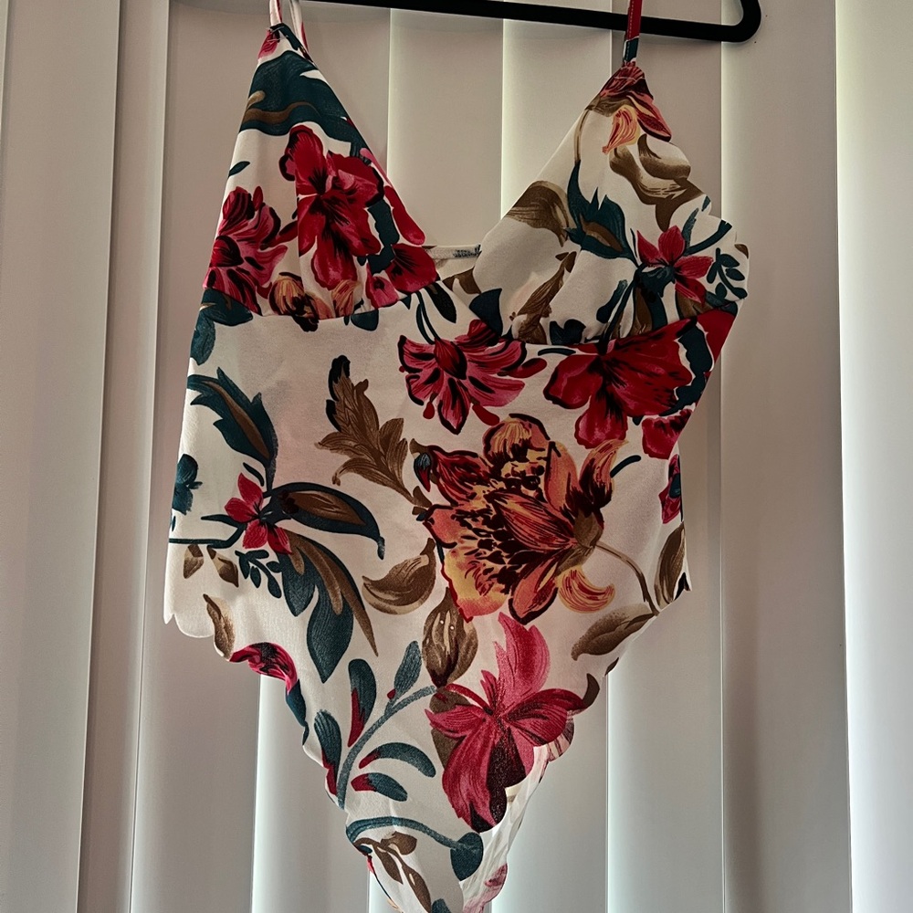 Floral Print bodysuitTop